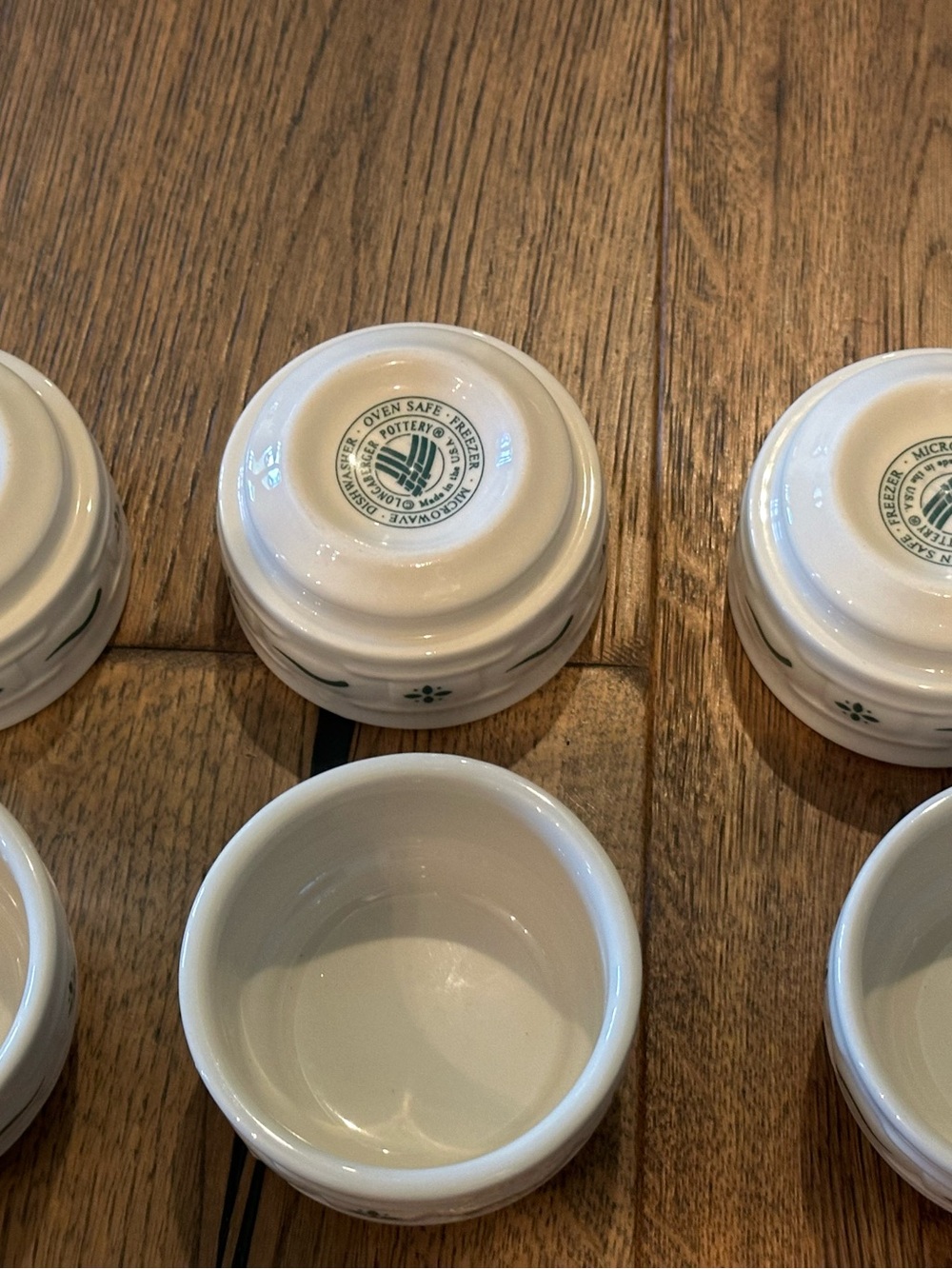 Longaberger Set of 6 Ramekin Bowls - Picture 3 of 11